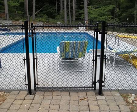 Chain link fence fabric