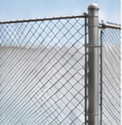 Galvanized chain link fence
