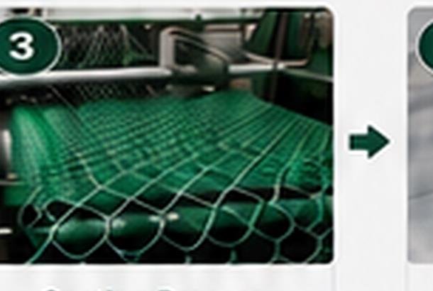 Mesh weaving machine for chain link fence